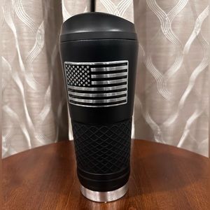 USA Patriot OHT Military Black 24oz Stainless Steel Vacuum Insulated Tumbler